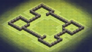 Clash of Clans - TH4 Farming Base (Castle) anti giant, archer, barbarian