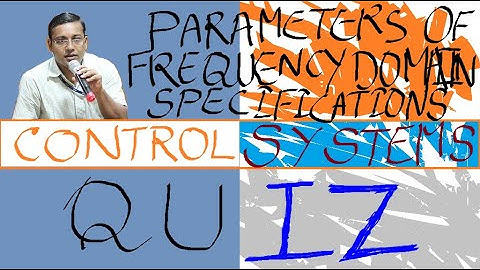 14. Frequency Domain Specifications - Recap