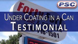 Undercoating in a Can Testimonial | Forty Fort Lube