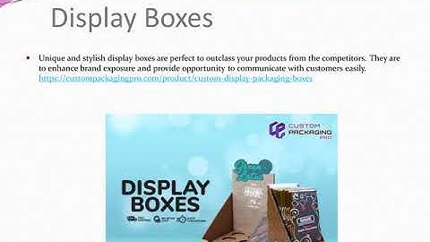 Display Boxes | Cardboard Display Boxes | Custom Packaging Pro