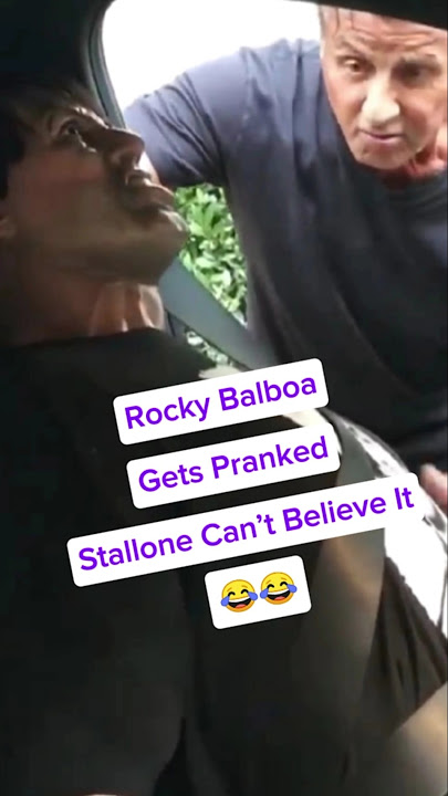 Pranking Sylvester Stallone – His Reaction Is Priceless! 😂😂 #sylvesterstallone #rockybalboa #prank