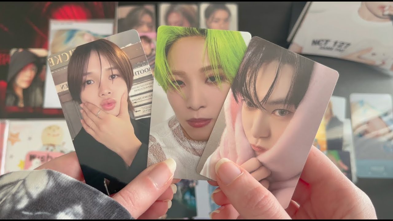 unboxing a neokyo photocard package - nct, jo1, &team, be:first, gintama
