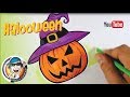 COMO DESENHAR ABOBORA DO HALLOWEEN - PASSO A PASSO