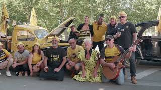 Escapade des supporters jaune et noir