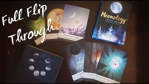 Full flip Through of the Moonology Oracle Cards 🌒🌕🌘 by Yasmin Boland