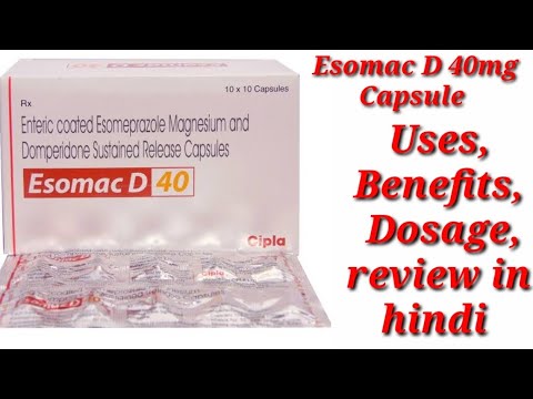 Esomac D 40mg Tablet  Esomeprazole and Domperidone Capsule