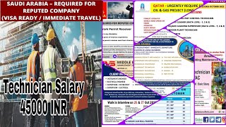 Vacancies in Large Number Mumbai Consultant for Reputed Gulf Company #abroadjob2022 #gulfjobs