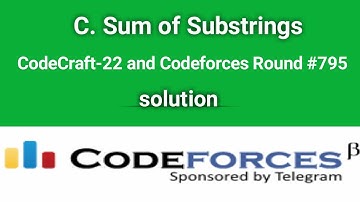 C. Sum of Substrings | Codeforces Solution | CodeCraft-22 and Codeforces Round #795| Div2 | bangla