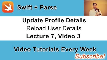 "Update Profile Details" - Reload User Details on Left Side Panel. Video 3