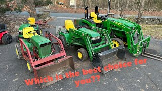 Garden Tractor Loader VS Compact Tractor Loaders! Which Is The Best Choice For You?