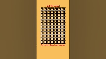 Can you Find The Letter F❓ #howgoodareyoureyes