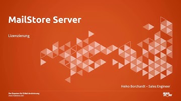 MailStore Server - Lizenzierung