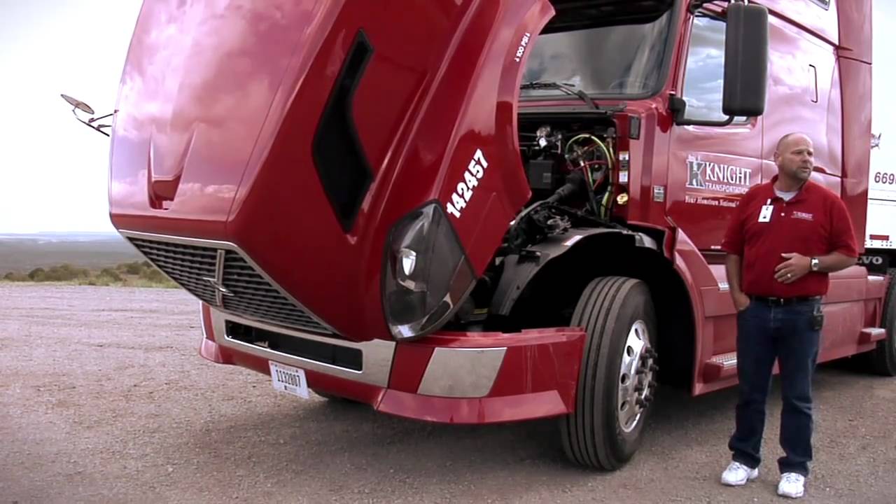 volvo trucks american trucker john housley demos his knight transportation truck