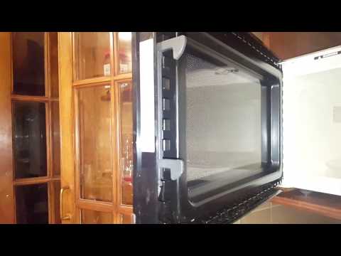 How to fix a broken latch on a panasonic microwave with button action