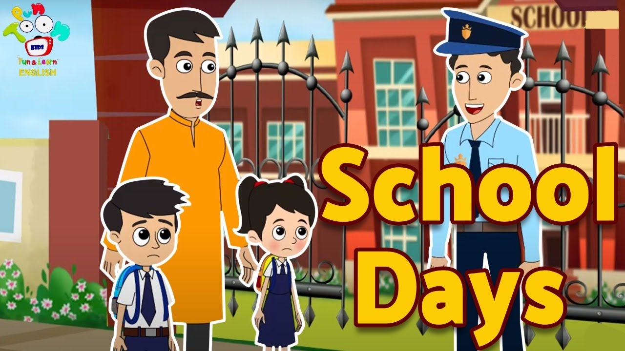 School Days | School Life | English Moral Stories | English Animated |  English Cartoon - YouTube