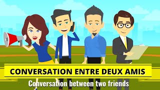French Conversation between two friends | Conversation entre deux amis en Français screenshot 5