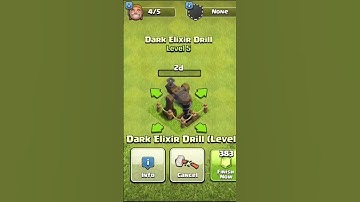Dark elixir drill upgrade level 1 to max | Clash of clans | Tired Tarzan