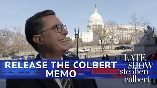 Stephen Colbert Grabs Capitol Hill By The Memo