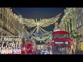 London Best Christmas Lights 2023 | Oxford St, Regret St, Carnaby St | London’s Walking Tour [4K HDR