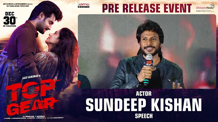 Actor Sundeep Kishan Speech @ Top Gear Pre Release...