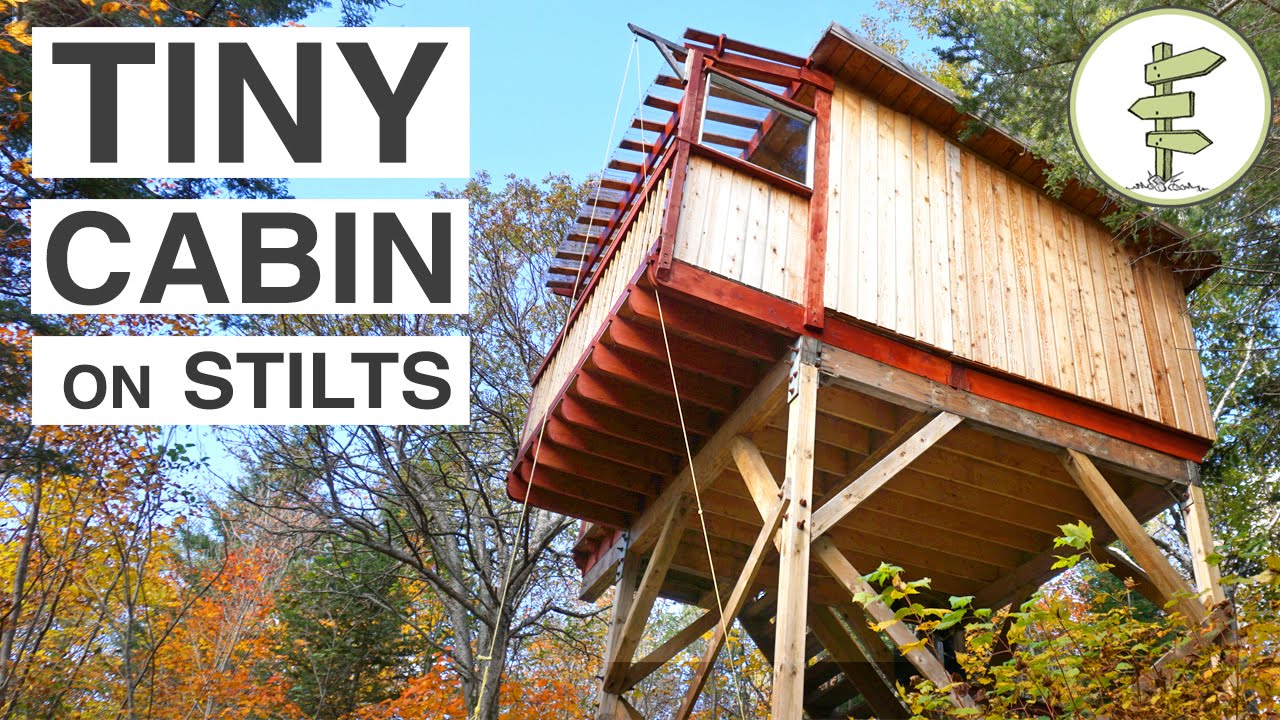 Beautiful Treehouse Style Cabins on Stilts Full Tour 