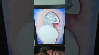 Charming Puffin Painting watercolor