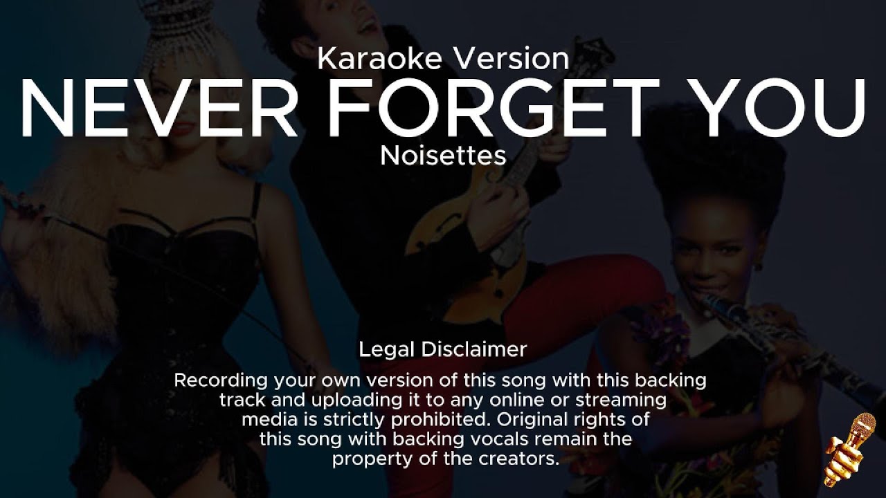 Noisettes - Never Forget You (Karaoke Version) Noisettes - Never Forget You (Karaoke Version)