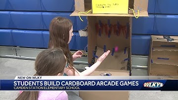 Oldham County 4th graders build cardboard arcade games