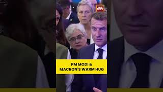 PM Modi & Macron’s Warm Hug Captures the Strength of India-France Friendship #pmmodi #macron #france