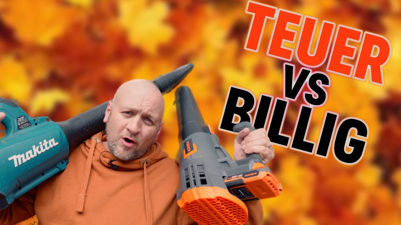 Laubbläser Vergleich: Makita vs  FUX TEC – Akku Power im Test!