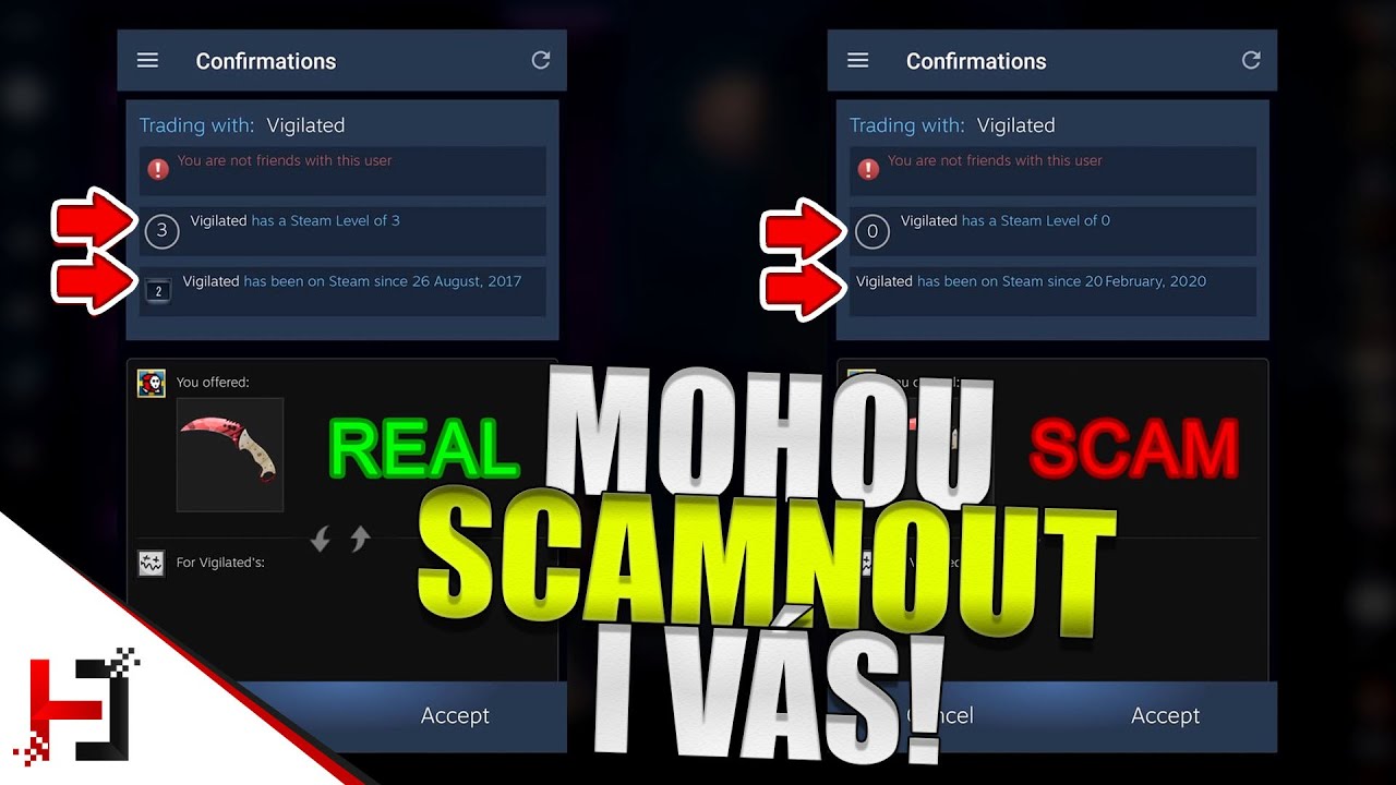 POZOR! Nová SCAM taktika na steamu! (API Scam) - YouTube