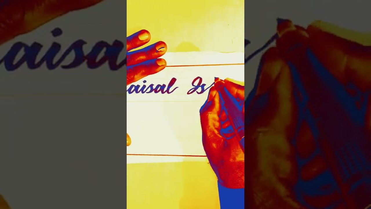 Learn English calligraphy cursive writing step by step||faisal islam