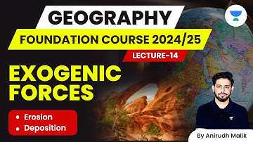 L14 - Exogenic Forces | Geography Foundation Course | UPSC 2024/25 | Anirudh Malik