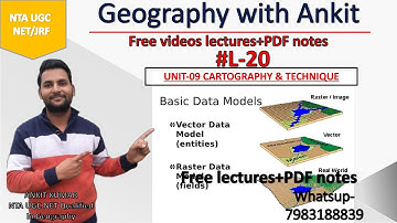 [Hindi] #L-20  GIS database raster and vector data model for NTA UGC net jrf