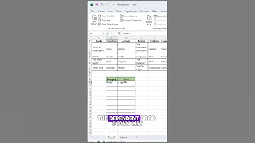 Dependent Drop down Lists in Excel‼️ #excel #exceltips #exceltutorial