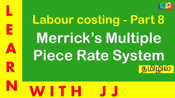 Labour Costing part 8 in Tamil/ Merrick