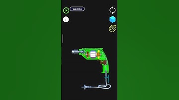 how to make working for drill machine ||3D animation|| #shorts