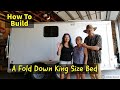 Cargo Trailer Fold Down King Size Bed