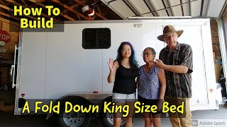Cargo Trailer Fold Down King Size Bed