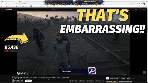RAMEE Reacts to Dean Getting H*ed By Ballas! | Nopixel GTA RP