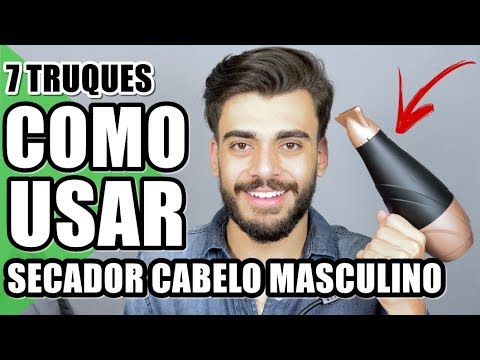 Vídeo: Como Secar O Cabelo Masculino: Dicas. E Mais