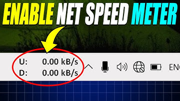 How to Enable Speed Monitor on Windows 10 | Add Internet Speed Meter in Taskbar