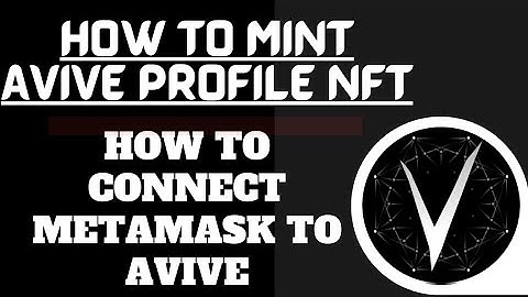 How To  Mint Avive Profile NFT || Avive Point Earning || Connect To Metamask