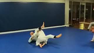 Gracie Jiu Jitsu Coed Sparring, Peter and Sophia