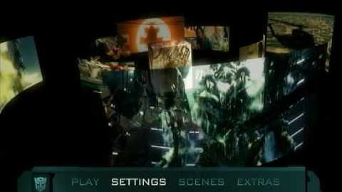 Transformers Menu Blu-Ray