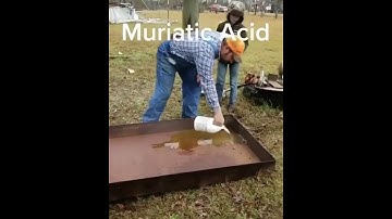Muriatic Acid dissolves rust!