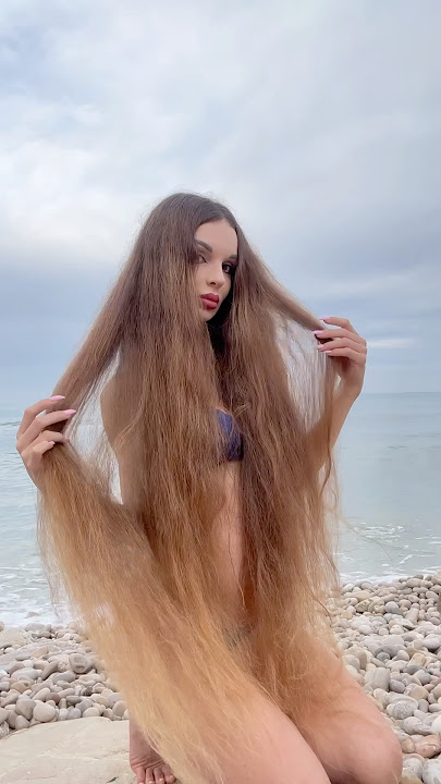 Will My INSANE Long Hair Conquer the Sea?! 😱 Ocean Magic Unleashed! 💇‍♀️
