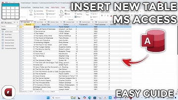 How to Add/Insert New Table in MS Access - Easy Guide