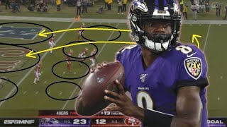 Film Study: MVP? Lamar Jackson looked GREAT for the Baltimore Ravens Vs the San Francisco 49ers