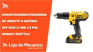 Furadeira de Impacto 20v Maleta 2 Baterias Dcd709d2 Dewalt - Loja Brafer